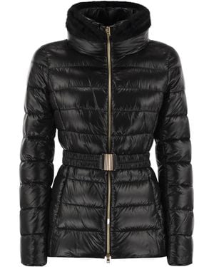 Herno Hooded Down Jacket - Black