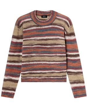 A.P.C. Pull Gabby Striped Knit Sweater - Multicolor