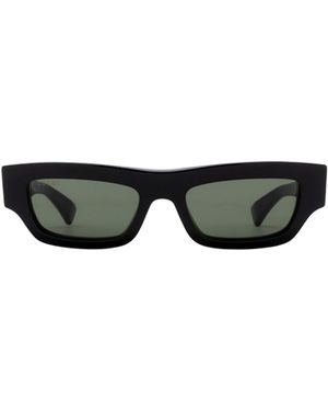 Gucci Eyewear Rectangle Frame Sunglasses - White
