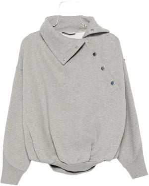 Sportmax Long-Sleeve Sweatshirt - Gray