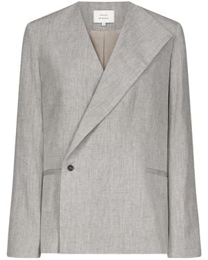Loulou de Saison Suna Asymmetric Blazer - Grey