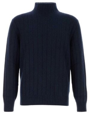 Brunello Cucinelli Turtleneck Jumper - Blue