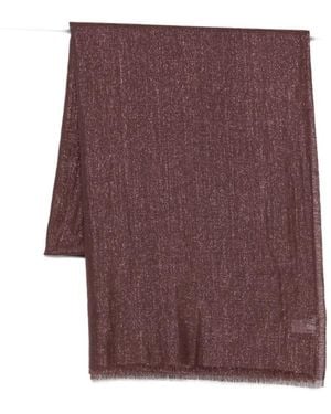 Brunello Cucinelli Fringed Scarf - Purple