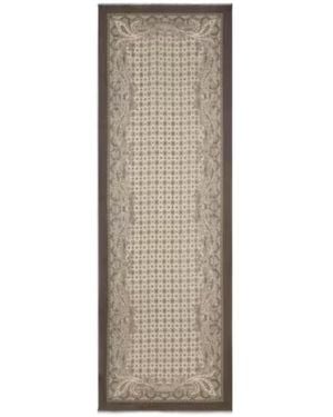 Etro Wool Scarf With Tie Motif And Paisleys - Natural