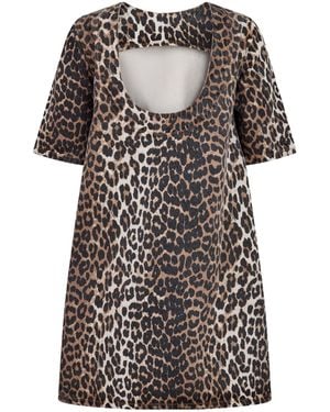 Ganni Print Shift Mini Dress - Multicolor