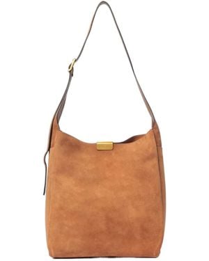 Gianni Chiarini Jo Suede Shoulder Bag - Brown