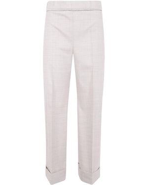 D.exterior Flannel Merino Short Trousers - White