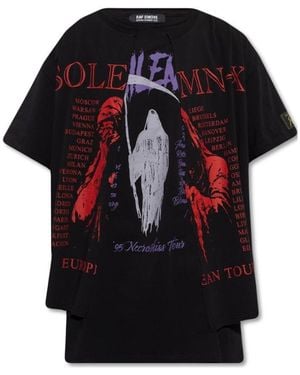 Raf Simons Graphic-Print Layered T-Shirt - Black