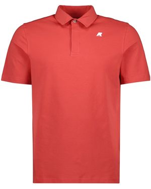 K-Way Vincelle Light Stretch Jersey Polo Shirt - Red