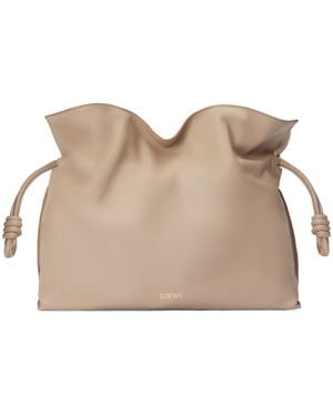 Loewe Large Flamenco Clutch - Natural