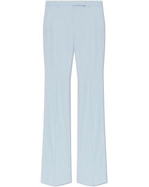 McQueen Creased Detailed Trousers - Blue
