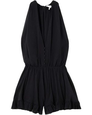 Chloé Chloé V-Neck Jumpsuit - Black