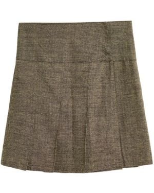 Our Legacy Girdle Pleated Skirt - Green