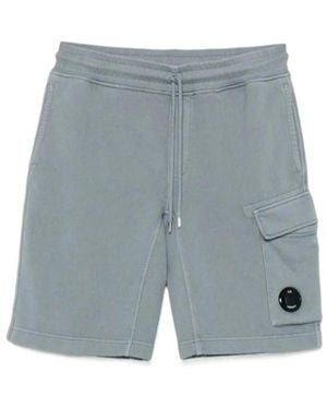 C.P. Company Knitted Cargo Shorts - Blue