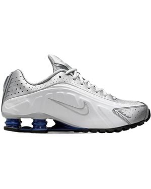 Nike Shox R4 Lace-Up Sneakers - White