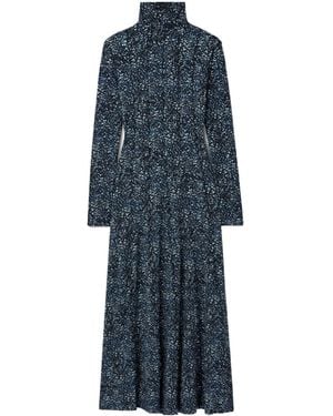 Proenza Schouler Mabel Ruffle Dress - Blue