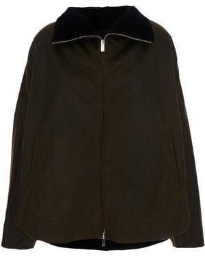 TOTEME Totême Long Sleeved Corduroy-Collar Jacket - Black