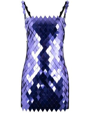 The Attico The Rue Mini Dress - Blue