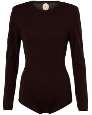 Jardin Des Orangers Wool And Cashmere Bodysuit - Black