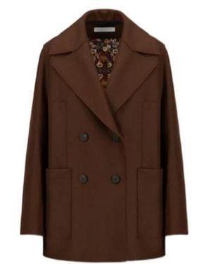 Harris Wharf London Double-Breasted Wool Jacket - Brown