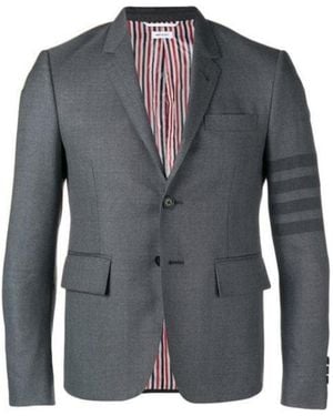 Thom Browne Bar High-Armhole Sport Coat - Grey