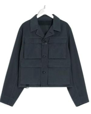 Lemaire Short Utility Jacket - Blue