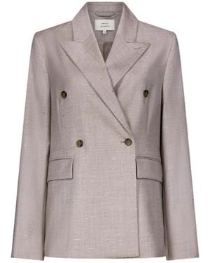 Loulou de Saison Norma Double-Breasted Blazer - Grey