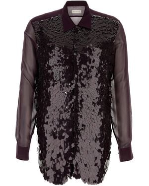 Dries Van Noten Sequin Embellished Shirt - Black