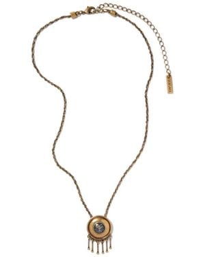 Versace Medusa Pendant Necklace - White
