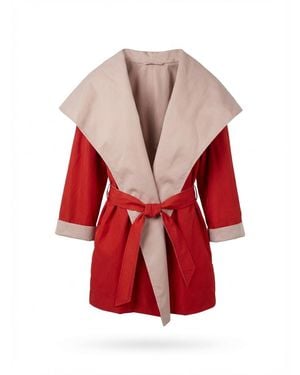Max Mara Long-Sleeved Casual Jacket - Red