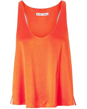 Blazé Milano Scoop-Neck Top - Orange