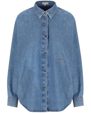 Loewe Relaxed Logo Shirt - Blue