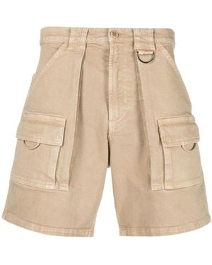 Moschino D-Ring Detail Cargo Shorts - Natural