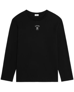 Celine Long-Sleeved T-Shirt - Black
