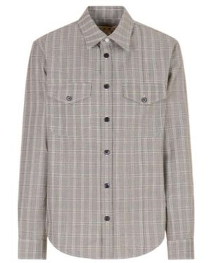 Marni Tartan Check Long Sleeved Shirt - Grey