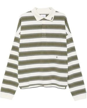 Rhude Horizontal-Stripe Long-Sleeve Polo Shirt - Multicolour