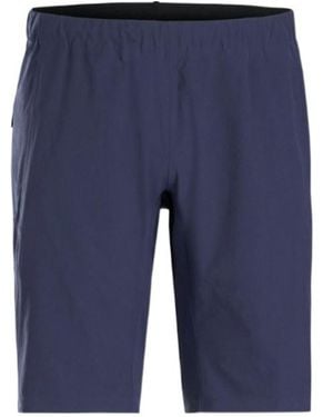 Veilance Elasticated-Waistband Shorts - Blue