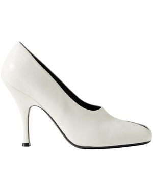 KHAITE Eva Peep Toe Court Shoes - White