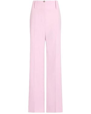 Patou Tall-Waistband Straight Trousers - Pink