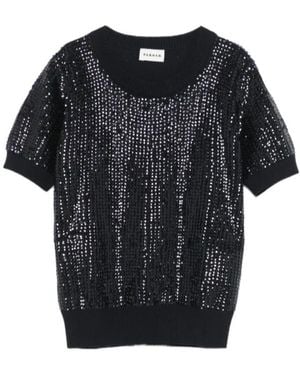 P.A.R.O.S.H. Sequin-Embellished T-Shirt - Black