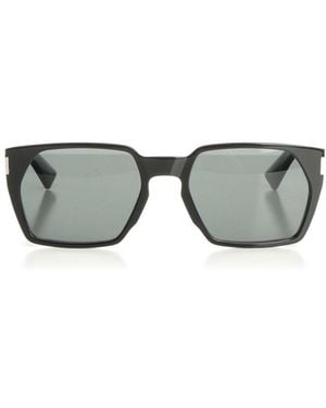 Saint Laurent Geometric-Frame Sunglasses - Metallic