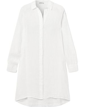 James Perse Midi Shirt Dress - White