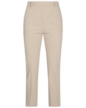 Incotex Cropped Trousers - Natural