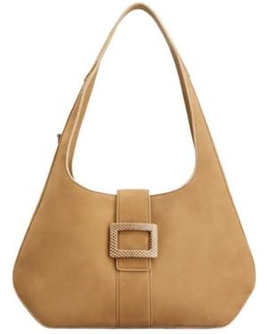 Roger Vivier Belle Vivier Small Hobo Bag - Natural