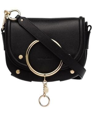 See By Chloé Mara Leather Shoulder Bag - Black