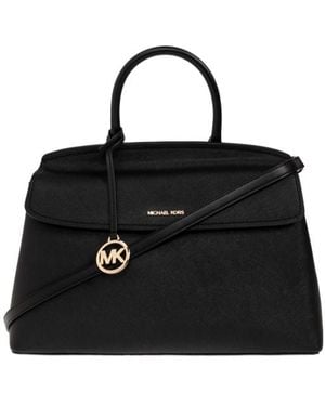 MICHAEL Michael Kors Freddie Leather Tote Bag - Black