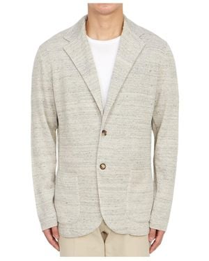Lardini Long-Sleeved Casual Jacket - Grey