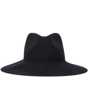 Max Mara Felt Wool Floppy Brim Hat - White