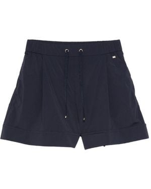 Herno Drawstring-Waistband Shorts - Blue