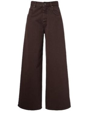 Brunello Cucinelli Monili Wide-Leg Jeans - Brown